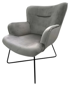 Κάθισμα DKD Home Decor Γκρι Μέταλλο 67 x 81 x 87 cm