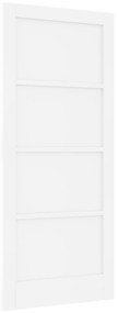 vidaXL Εσωτερική Πόρτα 'ORKDAL' Λευκή 86x198.5x4 εκ. Ξύλο Πεύκου