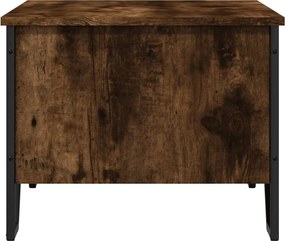 vidaXL Τραπεζάκι Σαλονιού Καπνιστή Δρυς 100x51x40 εκ. Επεξεργασμ. Ξύλο