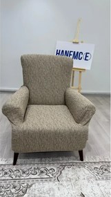 Stewehome Σετ καλύμματα καναπέ από πολυεστέρα και βαμβάκι με ριγέ σχέδιο 180x230 cm