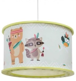 Παιδικό Κρεμαστό Φωτιστικό Οροφής Little Indians 135754 Elobra-135754-Πράσινο 135754