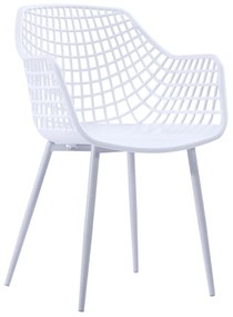 900-006 Πολυθρόνα Susan Λευκό 56 x 57 x 84 Λευκό Μέταλλο, Πολυπροπυλένιο (PP), 1 Τεμάχιο