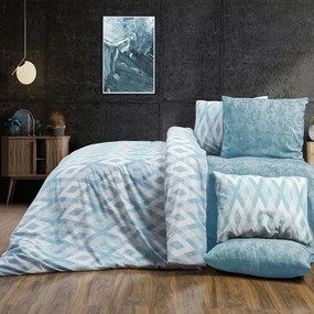 Σεντόνια Ευδοξία 481 (Σετ 3τμχ) Petrol DimCol Single 160x240cm Cotton-Polyester