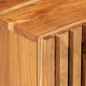 Έπιπλο Τηλεόρασης 80x34x46 εκ. από Μασίφ Ξύλο Ακακίας - Καφέ