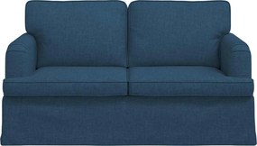 vidaXL Καναπές Μπλε 144 x 80 x 85 εκ ύφασμα