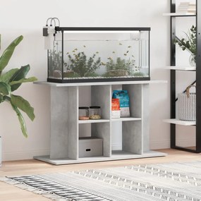 vidaXL Βάση Ενυδρείου Γκρι Σκυροδ. 100x40x60 εκ. Επεξεργασμένο Ξύλο