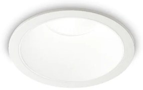 Χωνευτό Σποτ Φωτιστικό Οροφής LED 20W Λευκό 2700K Φ12cm IP40 Trim Game 341408 Ideal Lux 341408