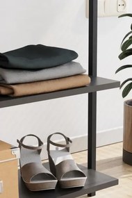 Stewehome Επιδαπέδιος μεταλλικός κρεμάστρας ρούχων με ράφι μοντέρνου στιλ