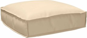 vidaXL Μαξιλάρι Ύφασμα Όξφορντ Μπεζ 50 x 50 x 12 cm