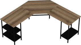 Stewehome Γωνιακό γραφείο υπολογιστή σε σχήμα L 180x60x76 cm