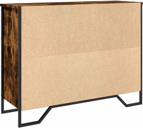 vidaXL Ντουλάπι Καπνιστή Δρυς 97x32,5x74,5 εκ. από Επεξεργ. Ξύλο