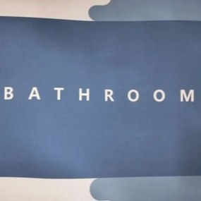 Lalos Χαλάκι Μπάνιου Αποστράγγισης Bathroom 40x120cm Μπλε 9101-A
