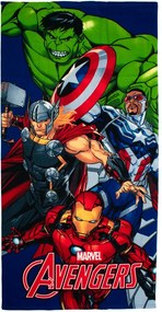 Παιδική Πετσέτα Θαλάσσης Microfiber (70x140) Dimcol Avengers 670 Blue