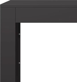 vidaXL Ράφι Καυσόξυλων Μαύρο 100x40x60 εκ. Ατσάλινο