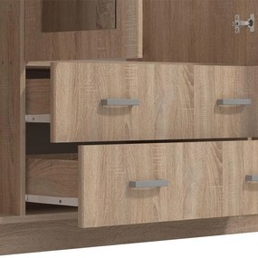 Ντουλάπα Hana 4K2F2O Sonoma 160x52x205 εκ. 160x52x205 εκ.