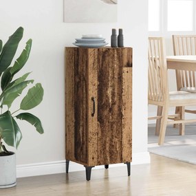 VidaXL Πλαϊνό γραφείο Παλιό ξύλο 34,5 x 34 x 90 εκ. Επεξεργασμένο Ξύλο