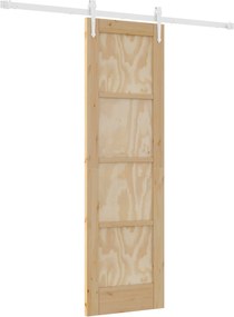 vidaXL Συρόμενη Πόρτα ORKDAL Φυσικό και Λευκό 61 x 198,5 εκ.