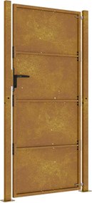 vidaXL Πόρτα Κήπου 100x175 εκ. από Ατσάλι Corten