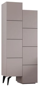 Ντουλάπι-στήλη Romane pakoworld μόκα 62.2x37.4x155.4εκ