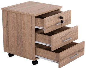 Συρταριέρα - Ντουλάπι Γραφείου HAYDEN σε Sonama 39.5x40x46.5Υεκ. 39.5x40x46.5 εκ.