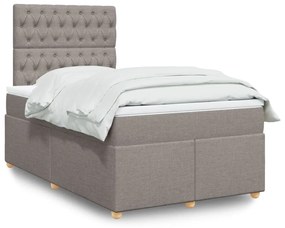 ΚΡΕΒΑΤΙ BOXSPRING ΜΕ ΣΤΡΩΜΑ TAUPE 120X200 ΕΚ. ΥΦΑΣΜΑΤΙΝΟ 3291258