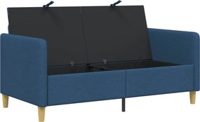 vidaXL Καναπές με Αποθήκευση Μπλε 152 x 78 x 87 εκ Πολυεστέρας
