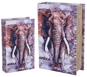 Καλάθια, κουτιά Signes Grimalt  Βιβλίο Κουτί Ελέφαντα 2 Μονάδες