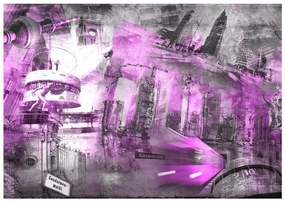 Φωτοταπετσαρία - Berlin - collage (violet) 150x105