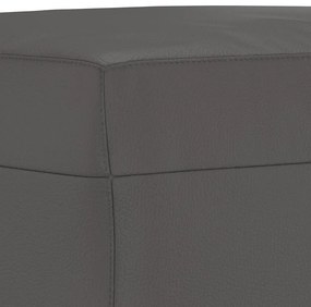 vidaXL Πάγκος Γκρι 100 x 35 x 41 εκ. από Συνθετικό Δέρμα
