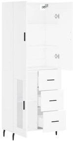 vidaXL Ντουλάπι Λευκό 69,5x34x180 εκ. από Επεξεργασμένο Ξύλο