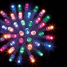 Χριστουγεννιάτικα Λαμπάκια 200 Led Σε Σειρά 20μ Πολύχρωμα Με 8 Προγράμματα F-R 877712A
