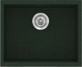 Νεροχύτης Κουζίνας Sanitec Classic 341 Ένθετος 50x40 εκ. - Granite Green