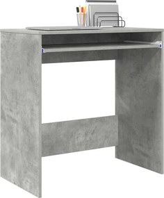 vidaXL Γραφείο Σκυρόδεμα Γκρι 77,5 x 43 x 79 cm Επεξεργασμένο Ξύλο