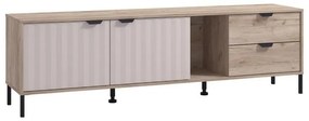 Έπιπλο Τηλεόρασης Vandea 4K2F2V Γκρί Δρύς - Cashmere 183x40x54 εκ. 183x40x54 εκ.