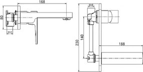 Tema Roma 61029 – Εντοιχιζόμενη Μπαταρία Νιπτήρα Χρωμέ
