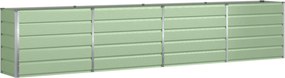 vidaXL Γλάστρα Παστέλ Πράσινο 385 x 50 x 77 εκ Επικαλυμμένος Χάλυβας