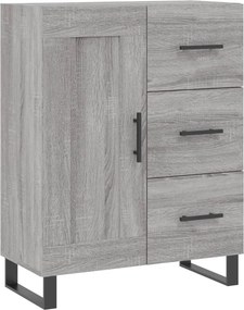vidaXL Ντουλάπι Γκρι Sonoma 69,5 x 34 x 180 εκ. Επεξεργασμένο Ξύλο
