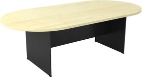 ΣΥΝΕΔΡΙΟΥ-A Τραπέζι Οβάλ Απόχρωση Dark Grey - Beech   1τμχ