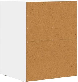 vidaXL Κομοδίνο ELST Λευκό 40 x 35 x 50 εκ. Επεξεργασμένο ξύλο
