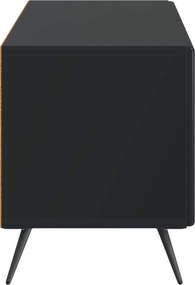 vidaXL Ντουλάπι TV Μαύρο Επεξεργασμένο Ξύλο