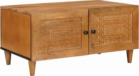 vidaXL Τραπεζάκι σαλονιού Ανοιχτό καφέ 80 x 50 x 40 cm