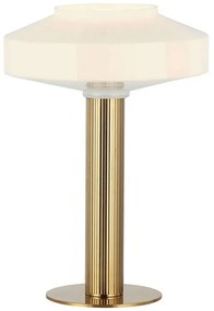 Φωτιστικό Επιτραπέζιο Vivian 4311000 Φ26x37,5cm 1xE27 40W Brass-White Viokef