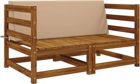 vidaXL Μαξιλάρι πλάτης SOEST 100% Πολυεστέρας Άμμος 120 x 20 x 40 cm
