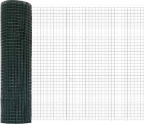 vidaXL Συγκολλητός φράχτης από σύρμα 1000 x 40 εκ Πράσινο
