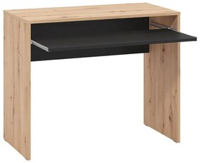 Γραφείο Paris Artisan Oak - Μαύρο 90x45x74 εκ.