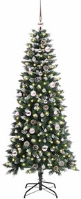 vidaXL Τεχνητό Χριστουγεννιάτικο Δέντρο με 150 LED Πράσινο 150 cm