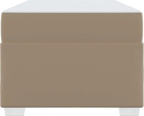 vidaXL Σκελετός Κρεβατιού Καπουτσίνο 80 x 200 cm ύφασμα