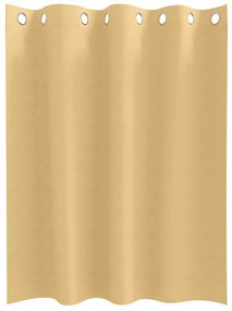 vidaXL Κουρτίνες με κουρτίνες 2 pcs Μπεζ 140x140cm Πολυεστέρας