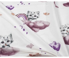 Πάνα Βρεφική Χασέ Kitten 561 Mauve DimCol 80x80cm 100% Cotton