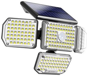 Ηλιακός Προβολέας LED 8W 3000K-6500K IP65 Με Αισθητήρα PIR Τηλεχειριστήριο Μαύρος 6625 Spotlight-6625-Μαύρο 6625
